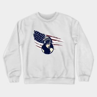 Independence Day of America. American flag Crewneck Sweatshirt